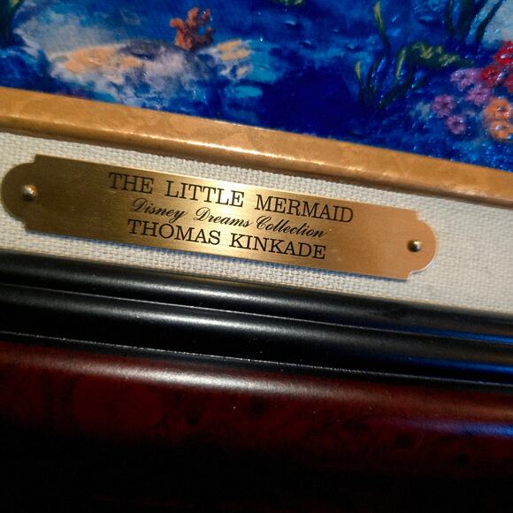 Thomas Kinkaid disney dreams collection the little mermaid 12 X 18 new 13/72 - Picture 4 of 13